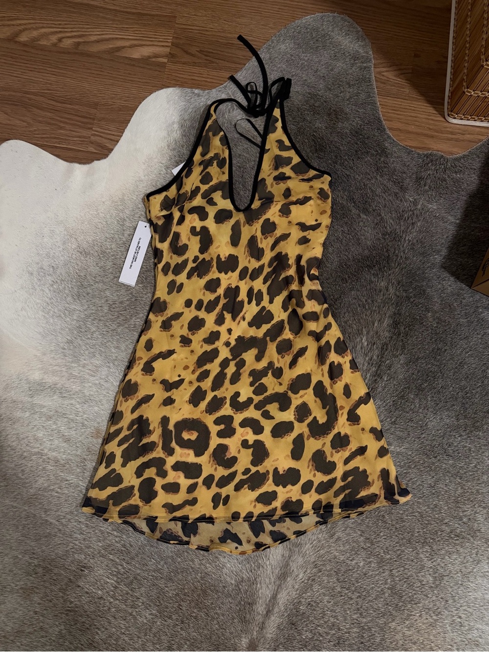 Princess Polly Yellow Leopard Slip Dress